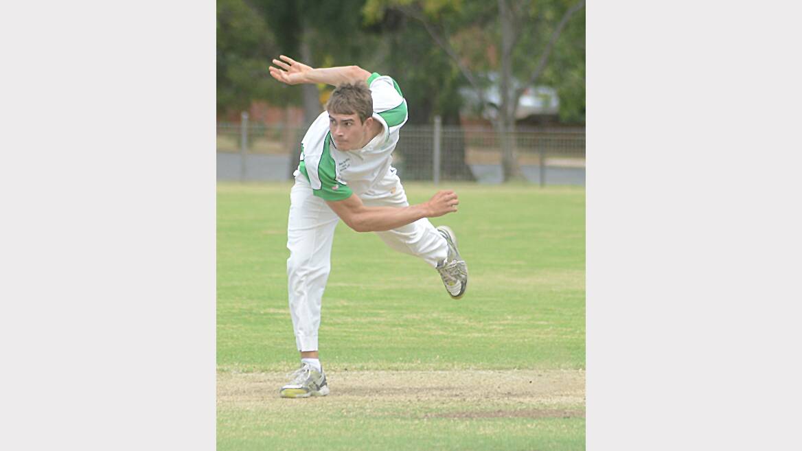 Parkes’ Sam Carty was fully focused at Woodward Oval. Photo: Renee Powell 