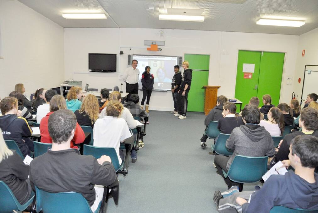 Parkes High School teacher, Jay Quince was delighted to organise one of his former students, Chris Cassell to talk to the xsel class.