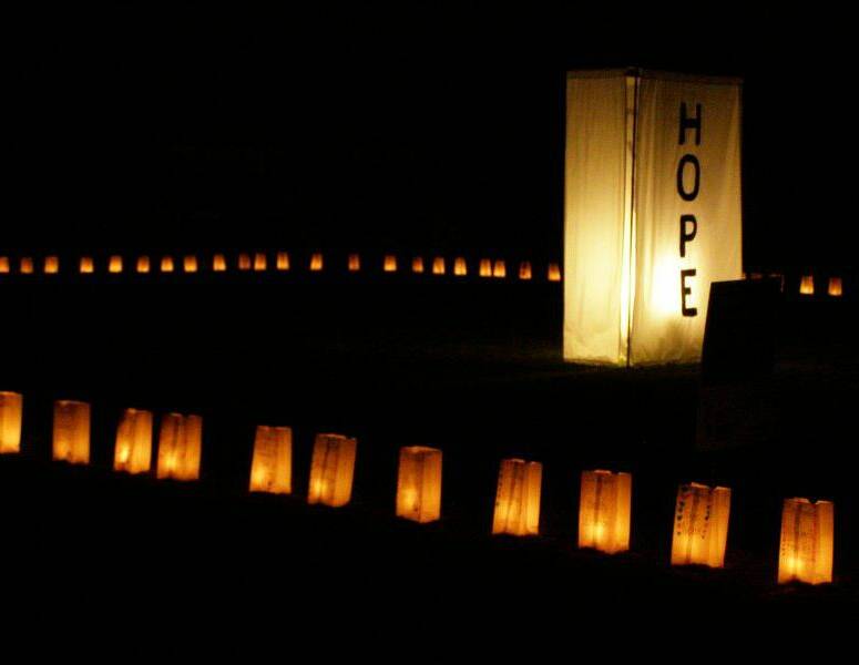 Dusk will play host to the moving candlelit Hope Ceremony. 