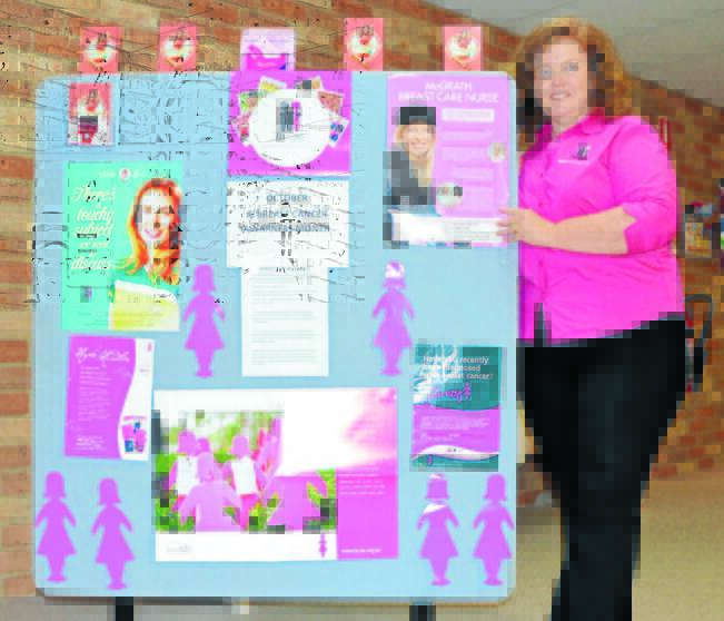 Dianne Green (McGrath Breast Care Nurse) is encouraging breast cancer suffers to attend the new and informal local breast cancer support group.   Photo: Barbara Reeves 