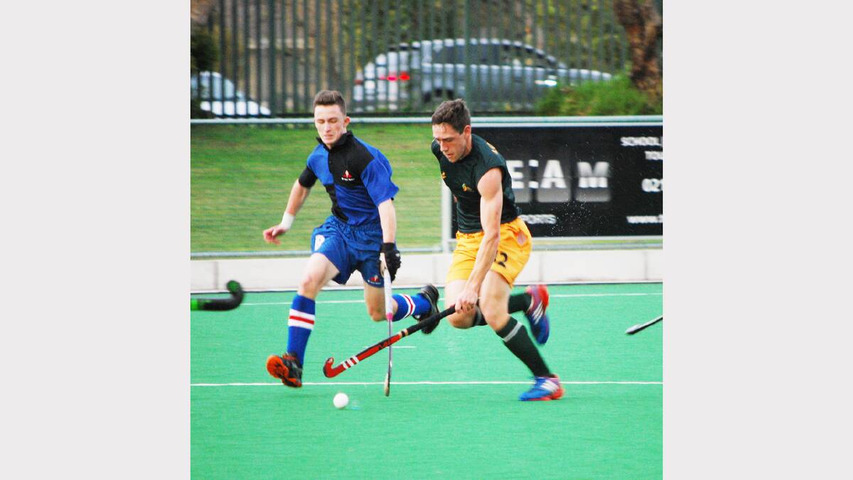 Kurt Lovett in action on his tour of South africa. This match was against a Cape Town team. sub