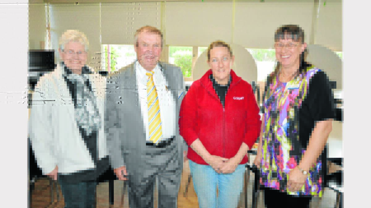 Hazel Allen (Secretary, Tullamore Community Consultative Committee), Cr Kenny McGrath, Sandy Stanbrook (Tullamore CCC president), and Cr Louise O’Leary.       