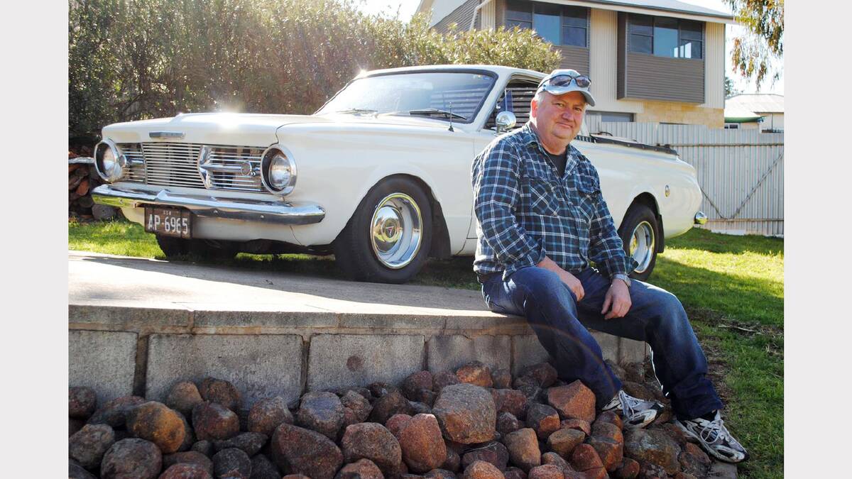Brian Lannon and his 1965 AP6 Valiant Wayfarer which he has owned for about 20 years. sub 