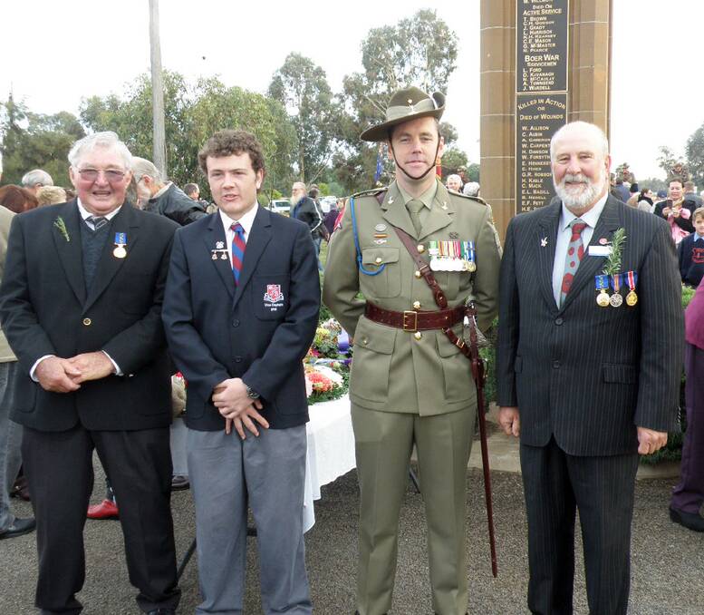 Former Parkes man, Major Michael Mudie delivered the moving Centenary of ANZAC Address at the Dawn Service in Bogan Gate. 