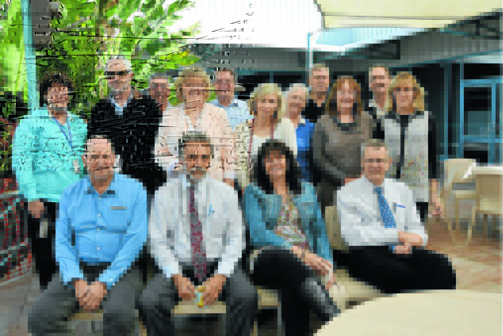 RMS staff held a ‘Happy Retirement’ morning tea for retiring colleague, Peter Dearden as part of the celebrations acknowledging his outstanding career. Back row from left - Prue Britt, John Maddison, Rob Avard, Lethe Rawson, Dwayne Woods, Monica Lee, April Guise, Robert Lea, Anne McIntyre, Neil Peden, Delander Melhuish; front: Martin Cassell, Peter Dearden, Rachel Rice, Bruce Bates.  
Photos: Barbara Reeves 