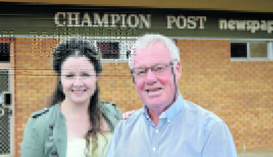Newly appointed Editor of the Champion Post, Christine Speelman, and retiring Editor, Roel ten Cate.   Photo: Jenny Kingham