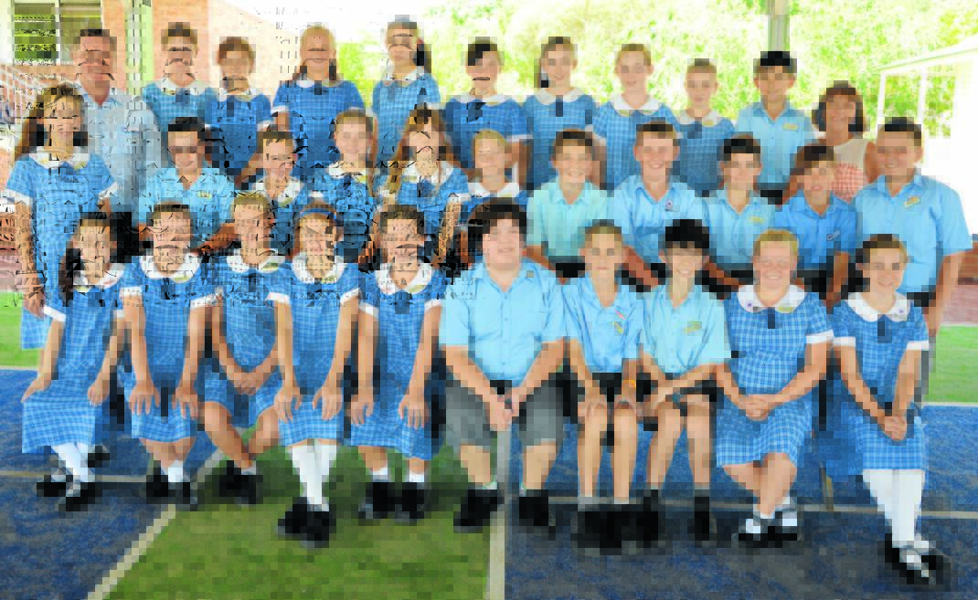 Pictured is School Principal Mrs Leanne Breaden and Assistant Principal Mr Ben Smith with the prefects - back-row, left to right, Maddison McCormick, Jade Smith, Lucy Turner, Caitlin Herft, Kristin Lennox, Isabelle Smith, Sharna Ross, Crystal Seiler and Brian Mendoza; middle-row: Jordan Moody, Claudia Monkerud, Meg Turner, Sierra Beazley, Leela Elliott, Lily Leonard, Dokota Bourke, Henry Johns, Will Longhurst, Wilson Duffy and Jayden Pope; front-row: Rebecca Kearney, Kaitlyn Neems, Paige Hanson, Georgia Smith, Samantha Riley, Dylan Cook, Jacob Fredericks, Darcy Noakes, Jemima Hall and Holly MacGregor.  