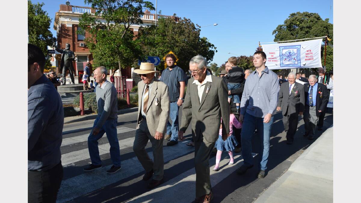 Pictured are scenes from this morning's Anzac Day March. Photos: Barbara Reeves and Roel ten Cate