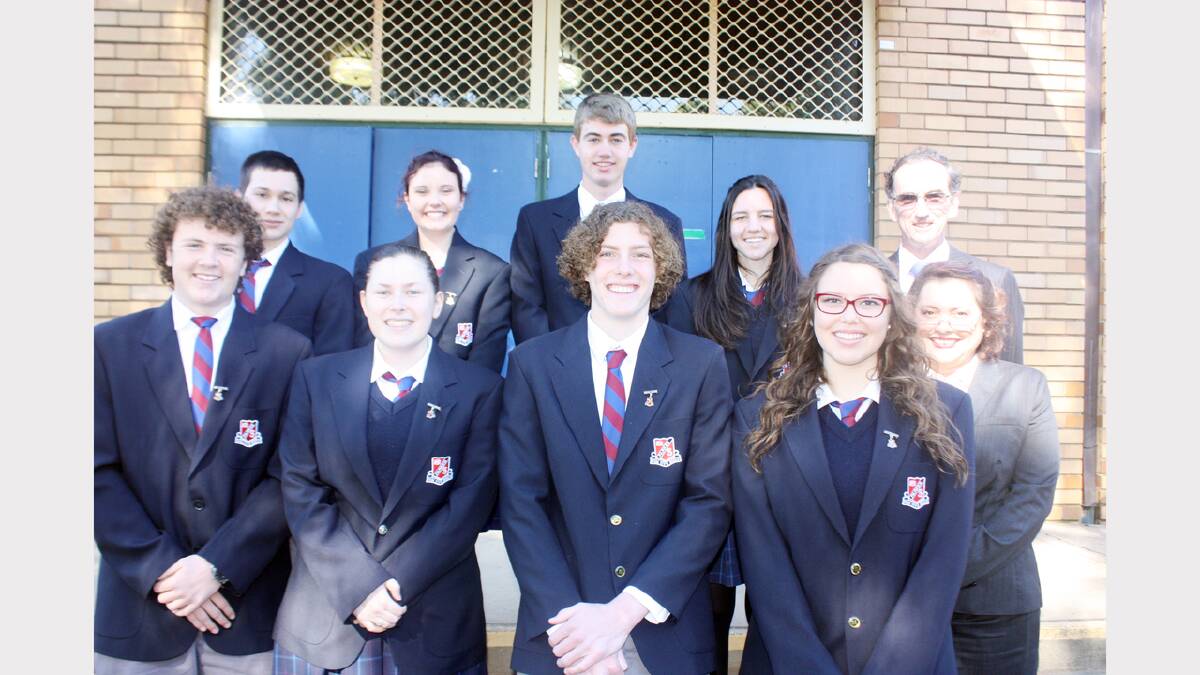 PICTURED are the 2015 leaders - back, Carlson Johnson, Jessie Smith, James Beuzeville, Niamh Dixon and Mr Paul Egan (Student Representative Council coordinator); front, Quinn Green (vice-captain), Rebeckah Auld (captain), Mitchell Baker (captain), Tiffany Cook (vice captain) and school principal, Mrs Sandra Carter.                               