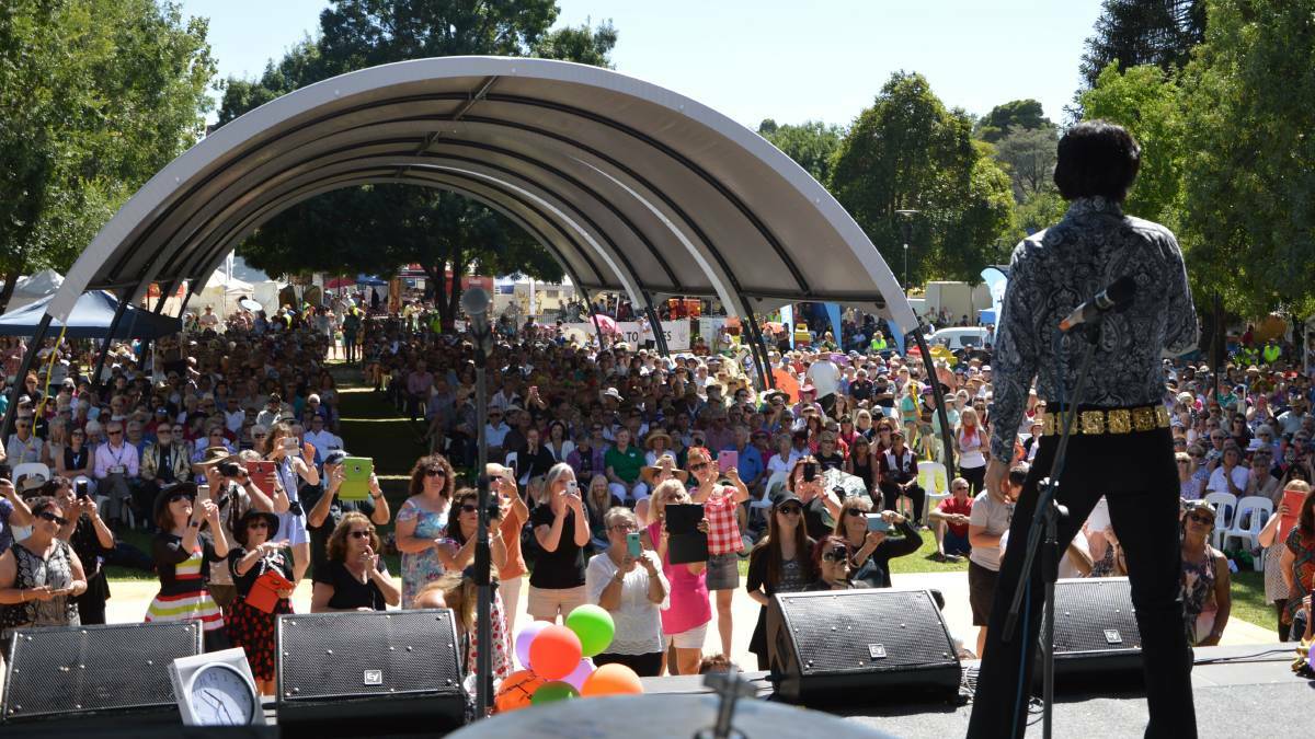 Thousands turned up to the Sunday morning Elvis Gospel Service in Cooke Park presented by the Parkes Ministers Association.