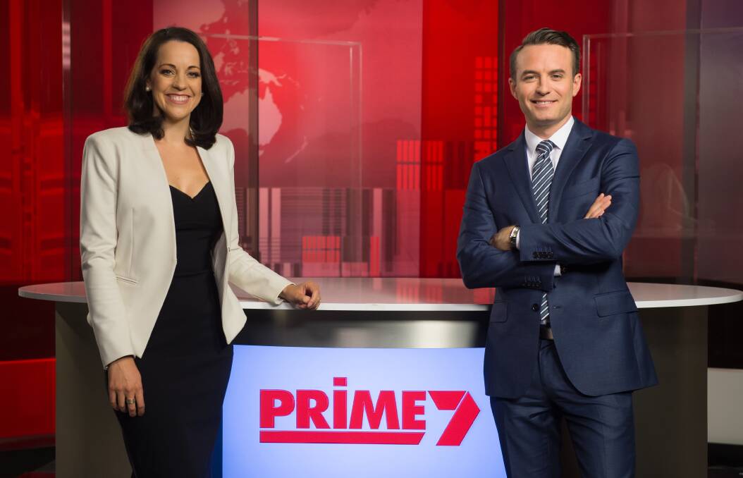 Regional voices at risk: Prime's local newsreaders for NSW, Madelaine Collignon and Kenny Heatley. 