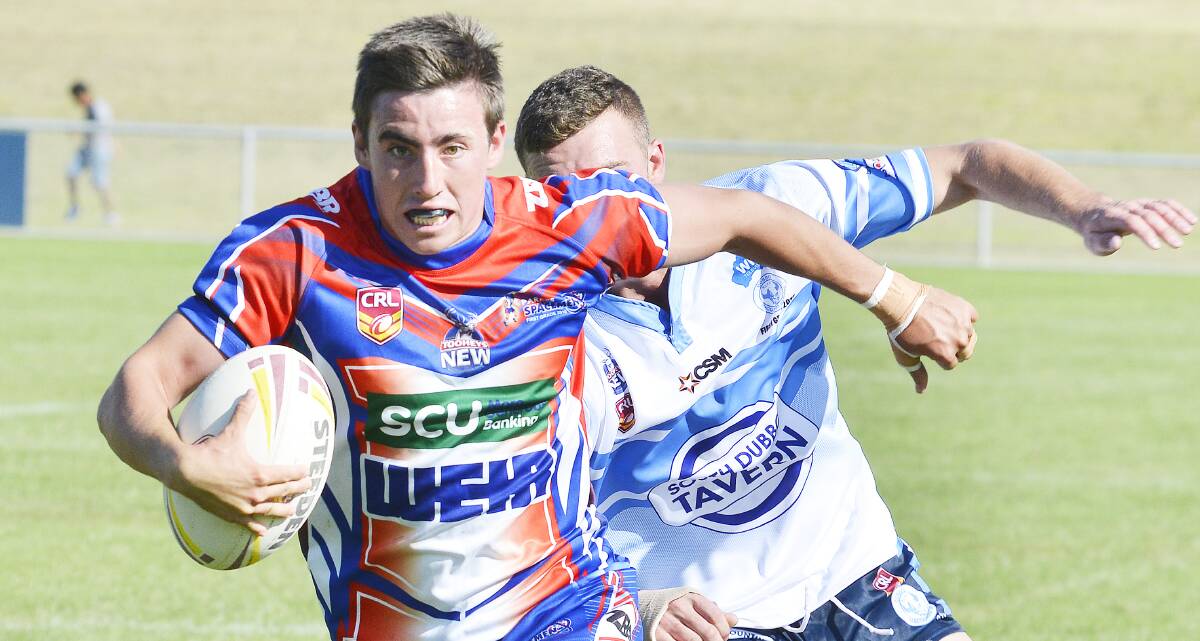 MADE IT: Parke's Sam Dwyer has dodged the Western Rams' latest squad cull, now preparing to take on the Newcastle Knights under 20s this weekend.