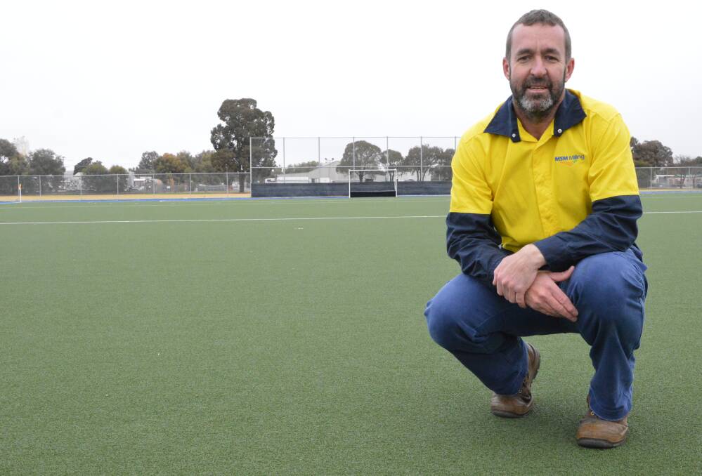 THIRD TIME LUCKY: Parkes Hockey president Aaron Huppatz and his voluteers are all geared up to host their third Women's Masters Southern State Hockey Championships from July 28-30. Photo: Christine Little