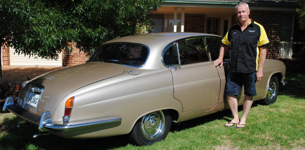 Central West Car Club member Andrew Cope was in search of a 50 year old car and he found this roomy 1964 Mark X Jaguar.