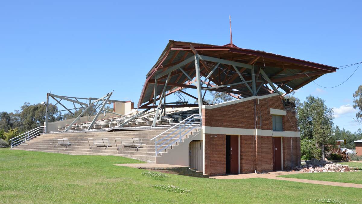 FUNDING: The $31,400 funding that had been allocated to the Parkes Racecourse grandstands prior to the October 21 damaging storm, will not be enough to cover the damage.