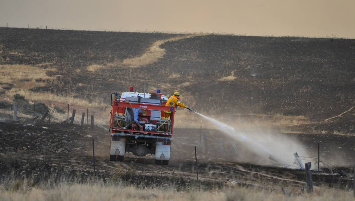 BIG BLAZE: More than 100 firefighters have been fighting the 850 hectare blaze at Mandagery since Wednesday night.