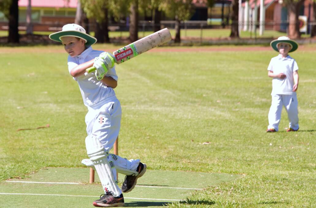 UNDER 10S: Jett Clark in action in the Parkes under 10s competition on December 1.