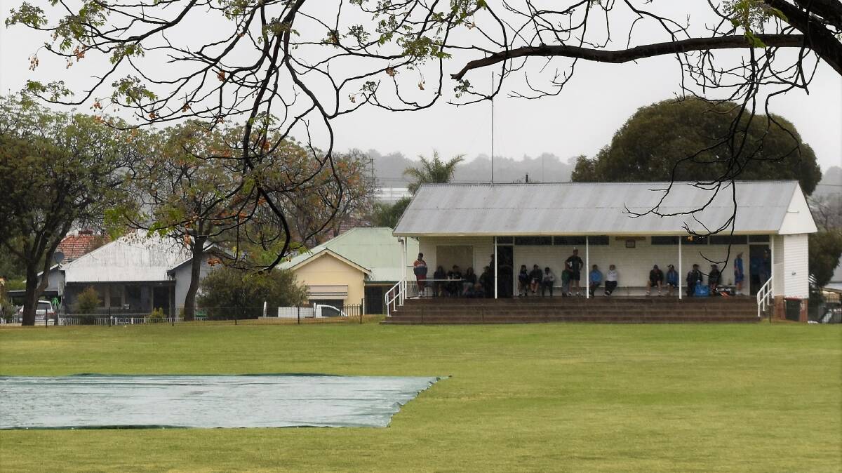 WASHED OUT: The opening round of the Western Zone Premier League between Parkes and Cowra at Woodward Oval on Sunday had to be cancelled due to rain. Photo: Jenny Kingham