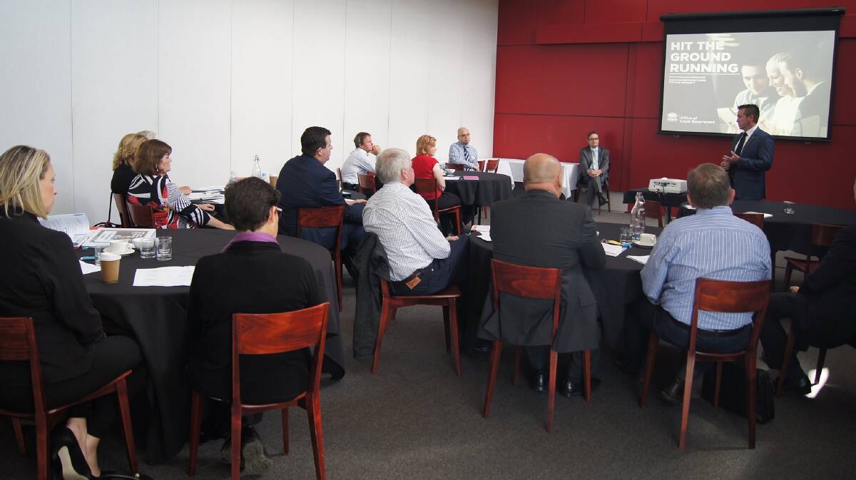 WORKSHOP: Minister for Local Government Paul Toole was in Nowra for the first of 22 Hit the Ground Running councillor workshops for new and returning councillors.