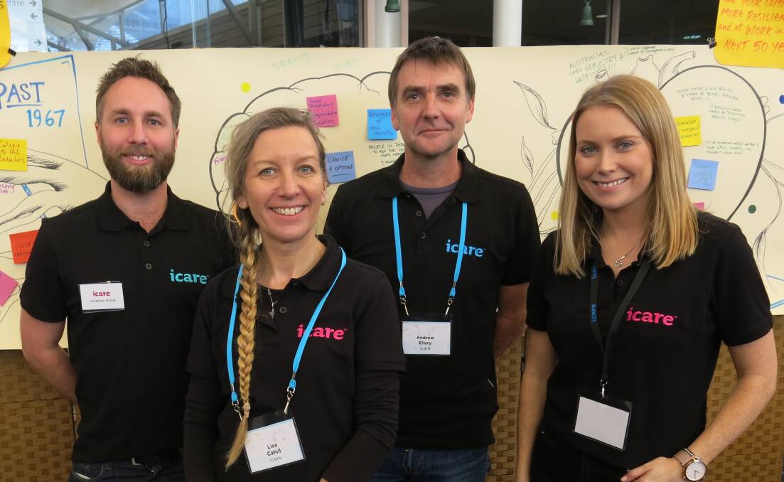 WORKSHOP: The icare NSW team Johnathan Ryder, Lisa Cahill, Andrew Ellery and Libby Ritchie hosting a workshop in Coffs Harbour this week.