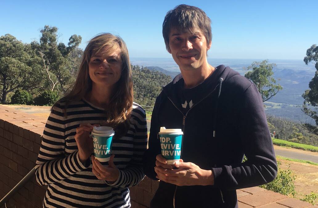 TV personality Julia Zemiro and professor Brian Cox were in Coonabarabran this month filming a star gazing show.