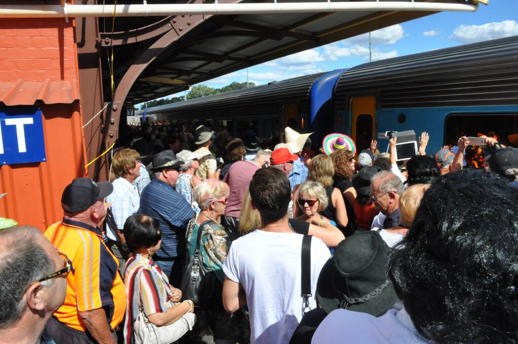 POPULAR: The Elvis Express train has always been a very popular attraction of the Parkes Elvis Festival.