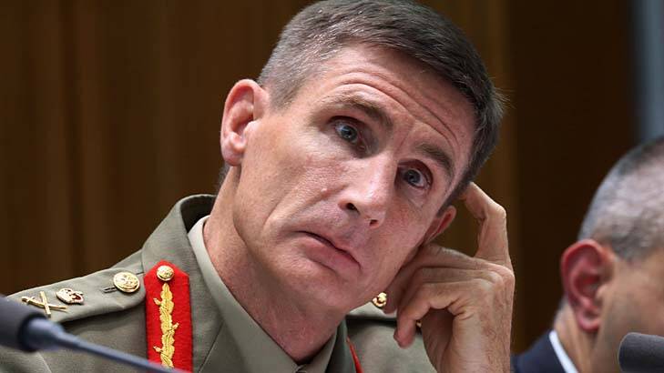 General Angus Campbell said he was offended by Stephen Conroy's comments. Photo: Andrew Meares