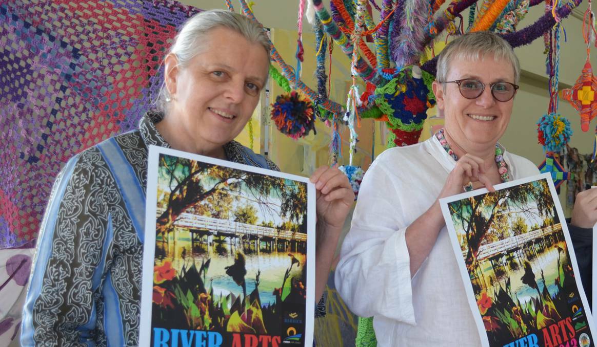 FORBES: River Arts Festival founder and current president Merrill Findlay, who is stepping down from the role, with current treasurer Margot Jolly. 