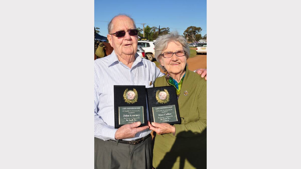 New Life Members of the Trundle Show Society, both with considerably more than 50 years service, John Kearney and May Collier. Photos: Bill Jayet.