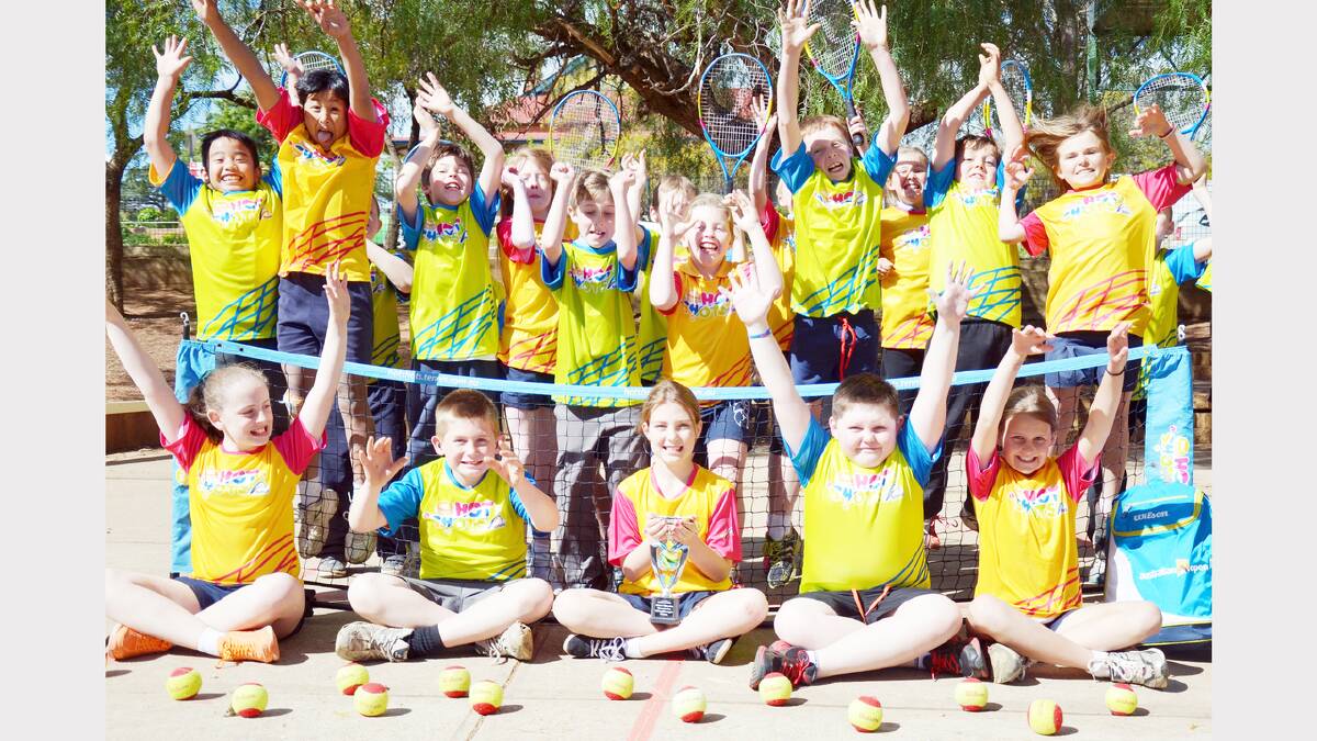 Parkes Public School’s Year 4M class were happy with their win. sub 