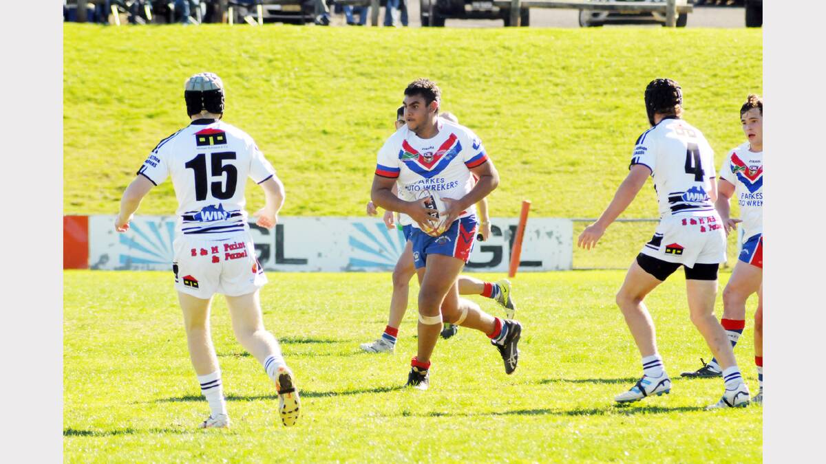 Adam Richards in action for Parkes. Photo: Renee Powell  0613league_2442