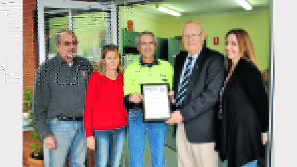 Rodney Currey (the ultimate voucher winner) and Mr Woods, with nominators, Ian and Sue Griffey.