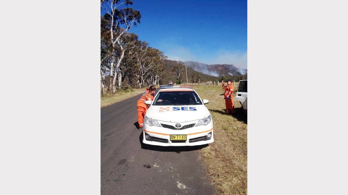 SES volunteers assisted with various tasks during the bushfires.