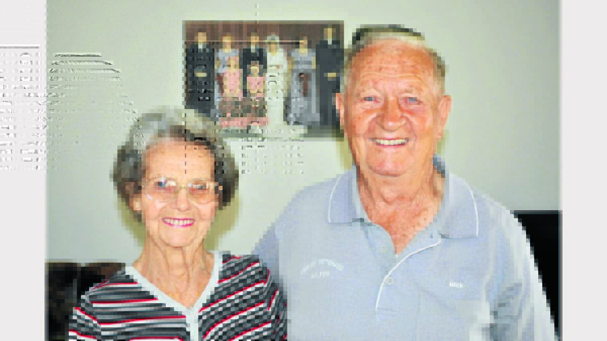Still happy after 64 years of marriage, well known local couple, Lois and Mick Miller.