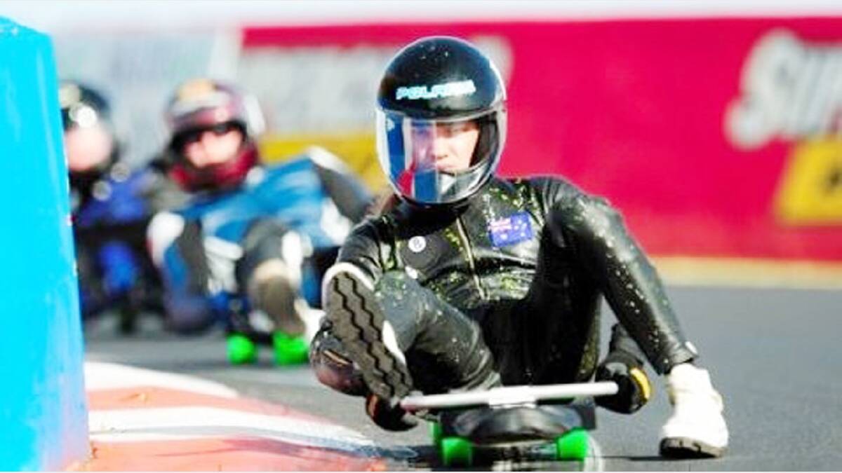 Top class street luge action will be in Peak Hill the October long weekend.