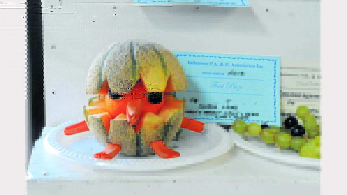Sophie Laing took out 1st Prize in the Novelty Object Fruit and Veg - Under 6 years