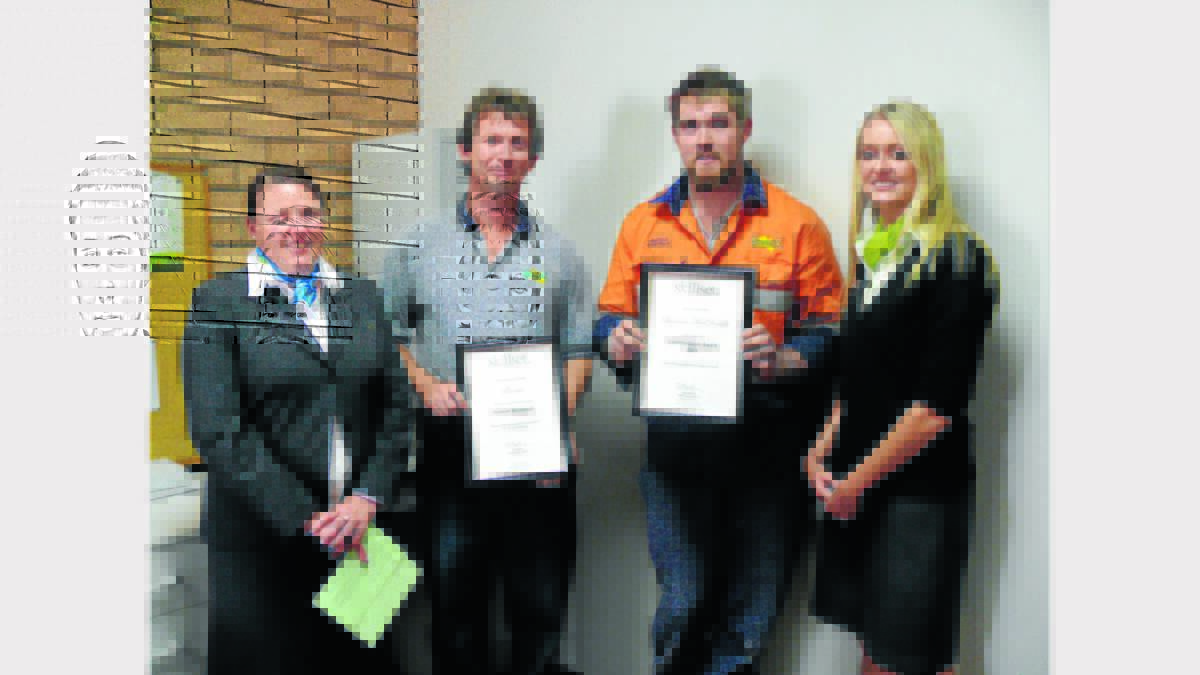 Amanda Ferguson, James Haddin (Bosmac), Bronson MacDonald (Commendation Award), and Emma Curtis. Bronson recently completed his Engineering Fabrication Trade Apprenticeship with Bosmac, and was awarded a Commendation Award in light of the commitment and hard work he has shown during his apprenticeship.     