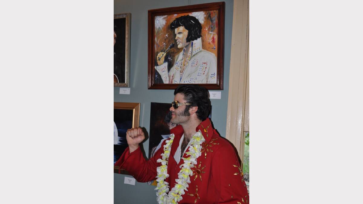The quality of entries in the Elvis Art Exhibition was outstanding, with the highest number of actual Elvis portraits yet.