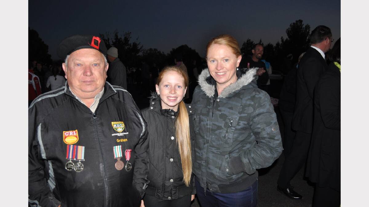 Scenes from the dawn service on Memorial Hill, Parkes. Photos: Roel ten Cate