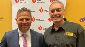 Phil Donato MP, together with former Wiggle Greg Page, will be hosting a free AED
training event at Orange Ex-Services Club on the morning of Friday, May 3. Image supplied
