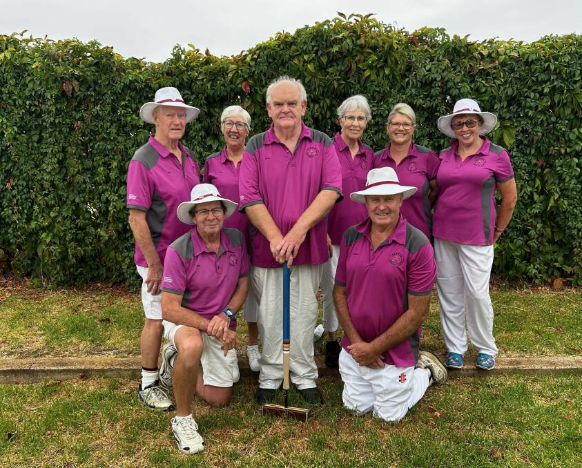 The Parkes croquet club is ready for this years masters games. Image supplied.