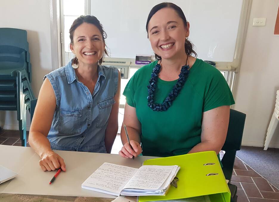 Looking Ahead: Regional Landcare Facilitator, Tamara Harris and Marg Applebee, Central West Lachlan Landcare Coordinator planning for the future.