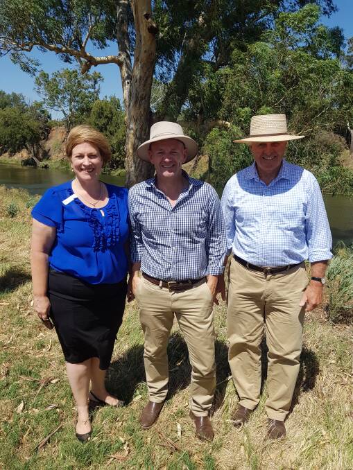 Fabulous Future: Ms Stephanie Cameron, Chair Landcare NSW and Mr Richard Bull, Chair NSW Local Land Services with The Hon Niall Blair MLC announcing funding for Landcare.