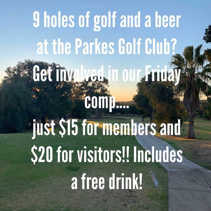 Fancy nine Holes and Beer on a Friday? Wed love to have you !