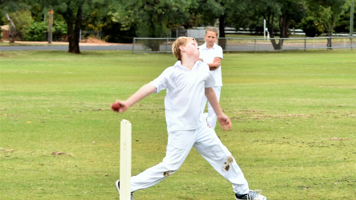 Fast Bowler: Harry Jones bowls play for the for Waughs. Condobolin was too strong with 5/121 in 32 overs defeating Parkes .