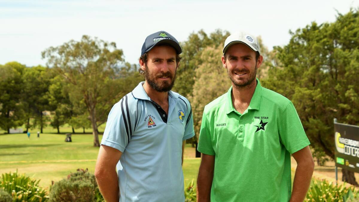 Golfing Goodness: Blake and Myles Smith enjoyed a beverage or two at the Parkes Golf Club after their game.