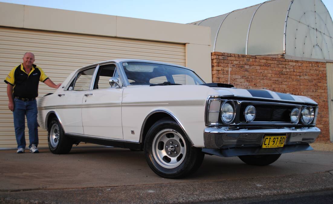 Fabulous Ford: Rosco's car is a 1970 XW Ford Fairmont that's been modified with a few GS and GT features. 