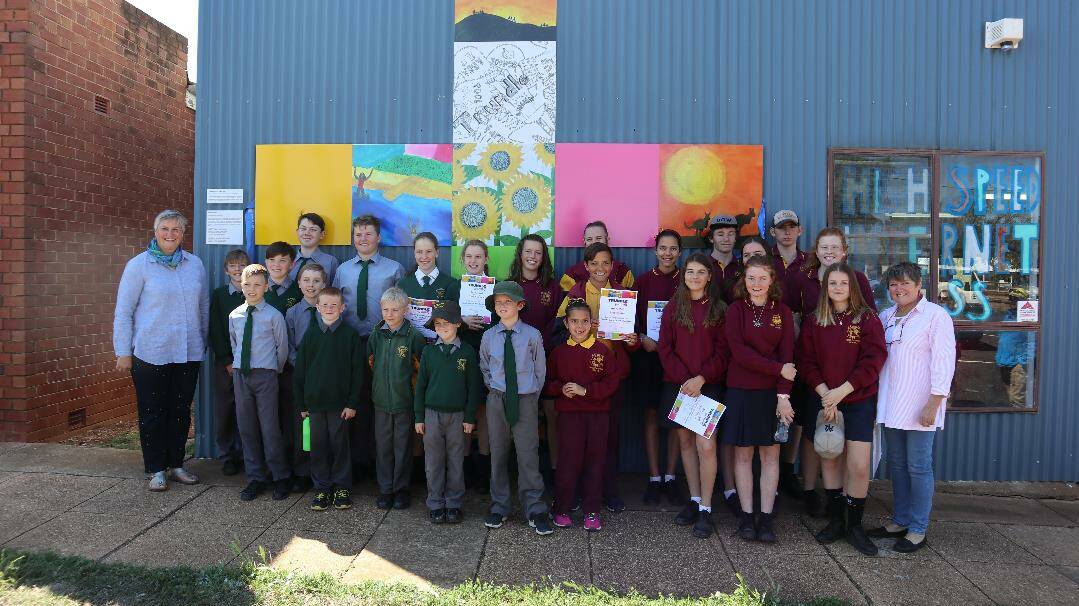 NOW SHOWING: Trundle through young eyes. Council's Public Art Program, adding vibrancy to the Parkes Shire through art.