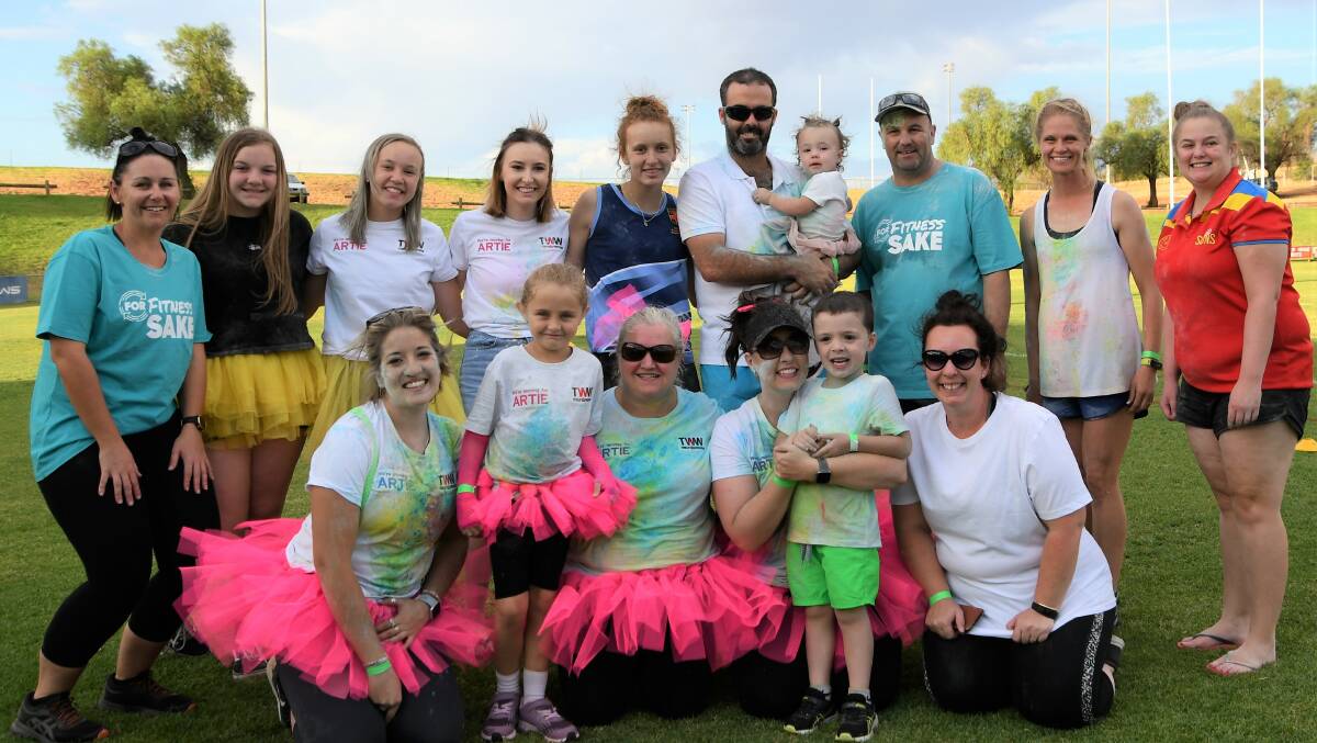 Parkes Squash Centre hosted a colour run fundraiser for the House With No Steps, a local children's disability provider, on March 1 at Pioneer Oval. 