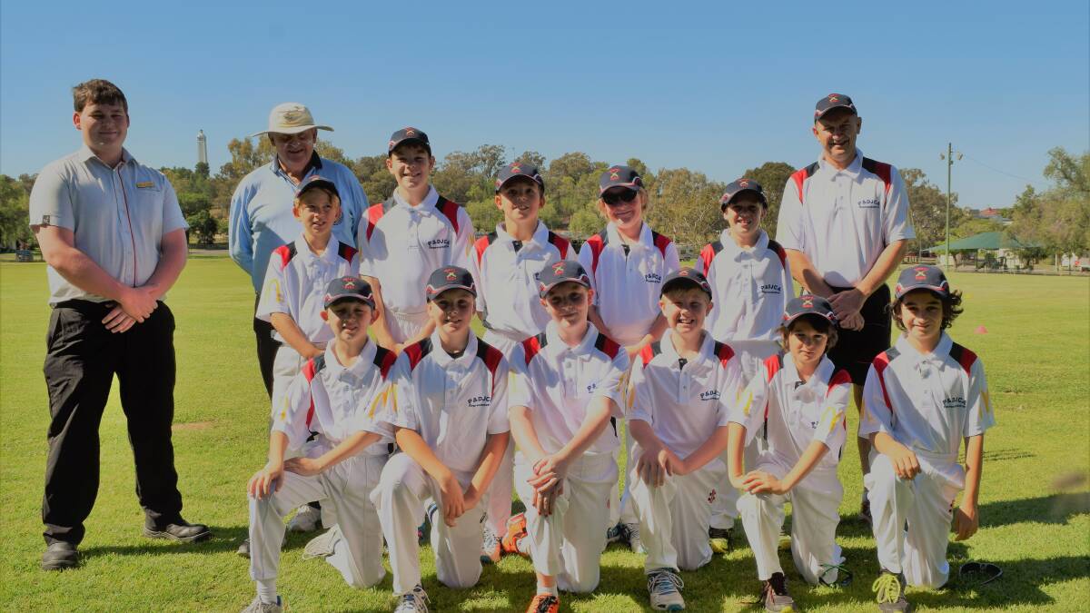 Well Done: Under 12 rep team after being presented new shirts sponsored by McDonalds Parkes. See below for names. Photo by Chanell Jones.